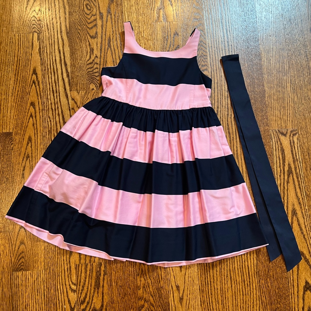 Ralph Lauren Girls dress with tie sash. Size 6X. Like New